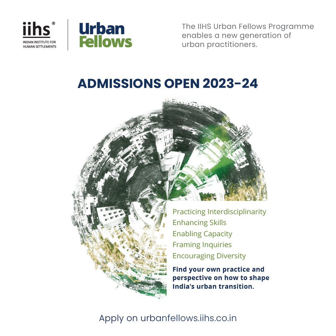 IIHS Urban Fellows Programme poster