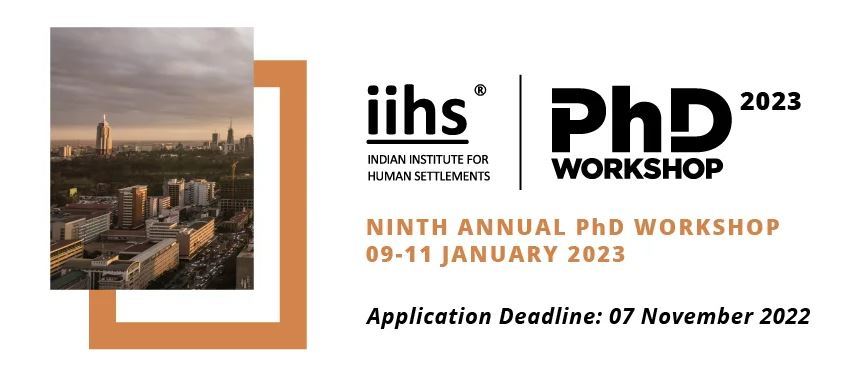 IIHS PhD Workshop 2023 advert