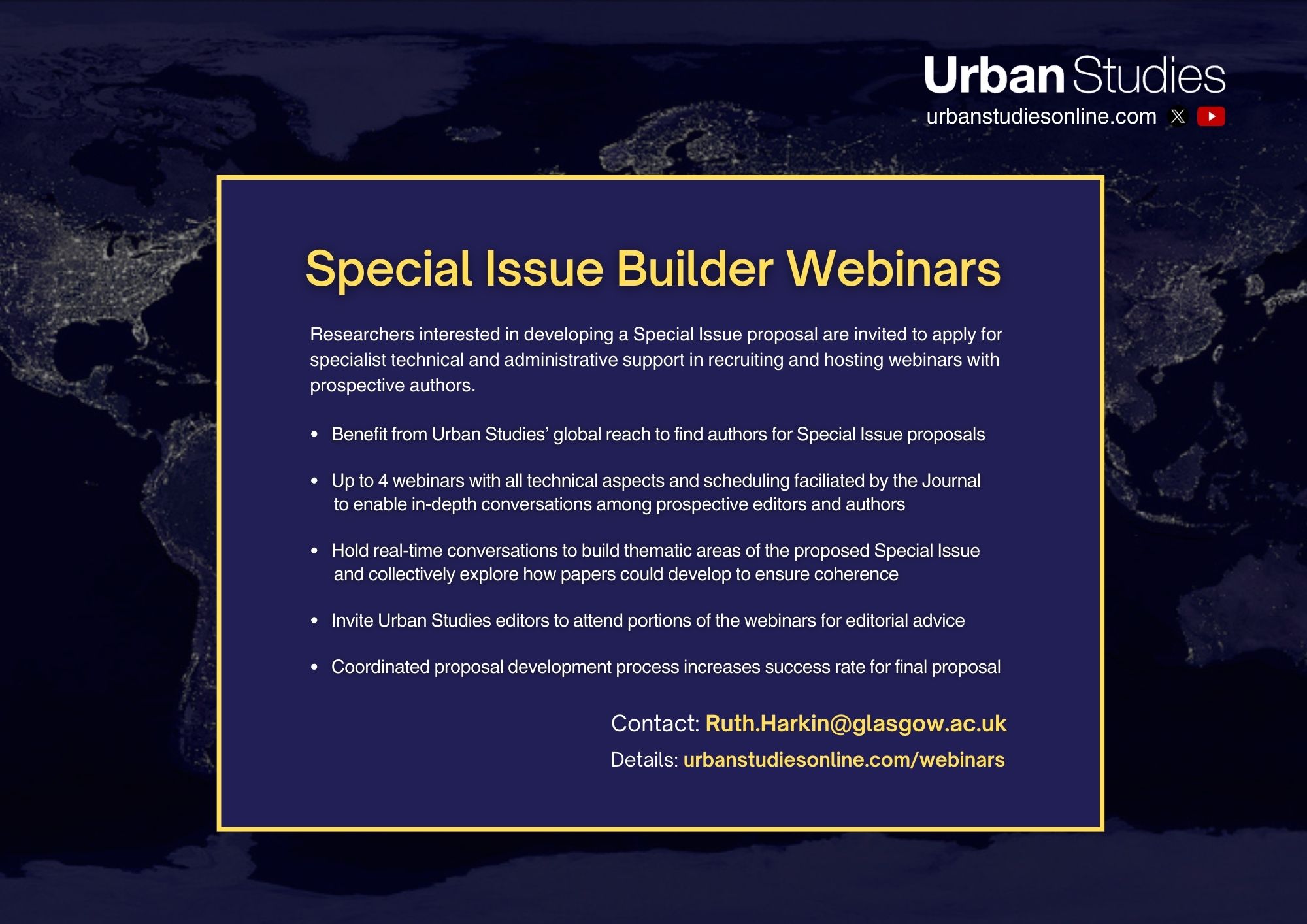 Special Issue Builder Webinars poster